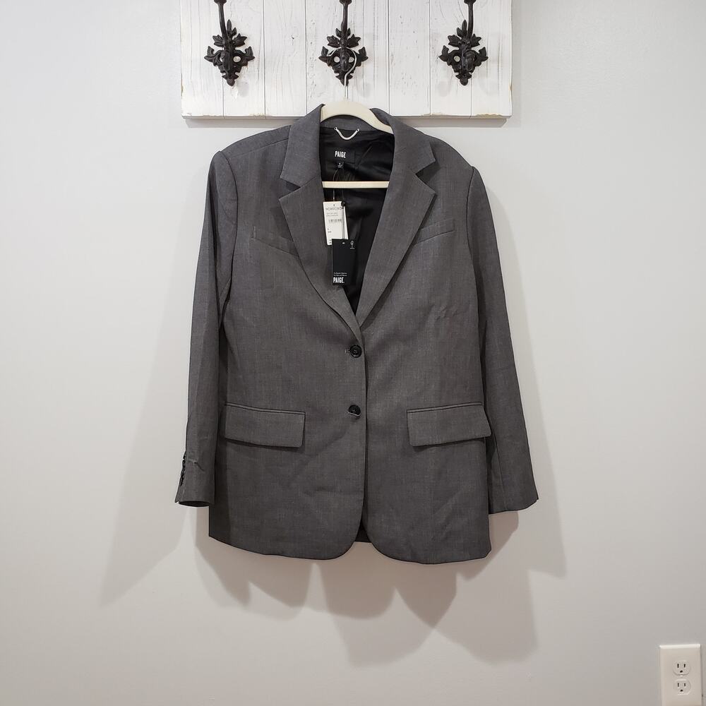 PAIGE Sarto Blazer NWT Gray Size 8 Interview Career Jacket